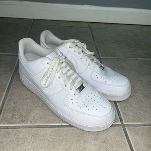 Worn Nike Air Force Ones